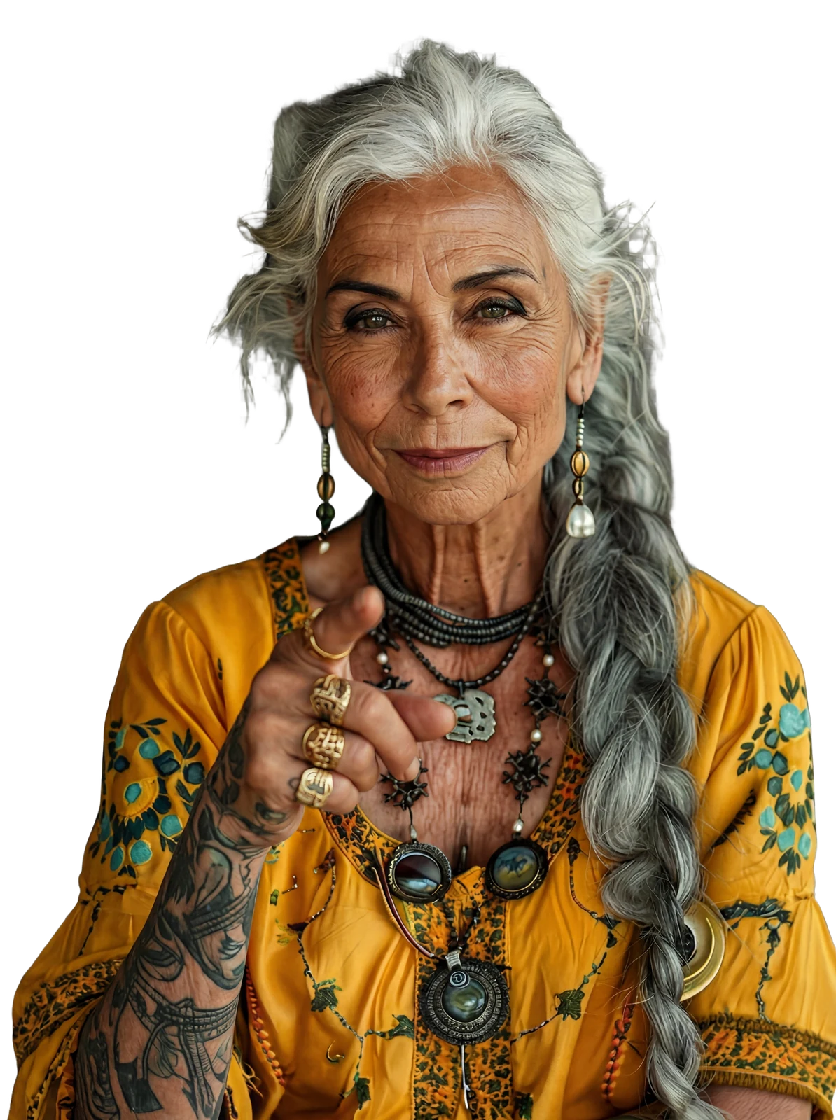 Portrait de Joséphine, voyante gitane